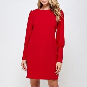 NWOT 2 Hearts Charlie Rose Dress Red Large